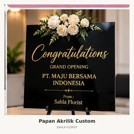 Papan Bunga Akrilik Payakumbuh